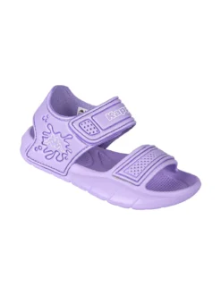 Kappa SPLASH Sandali da bambina in gomma con cinturino a strappo - lilla