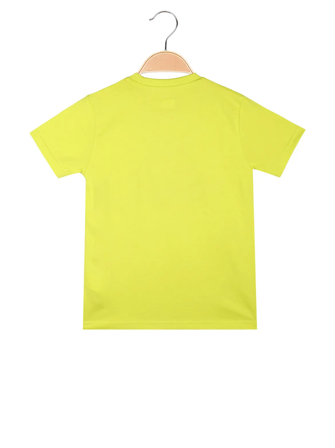 Kappa T-shirt da ragazzo in cotone con logo - limone