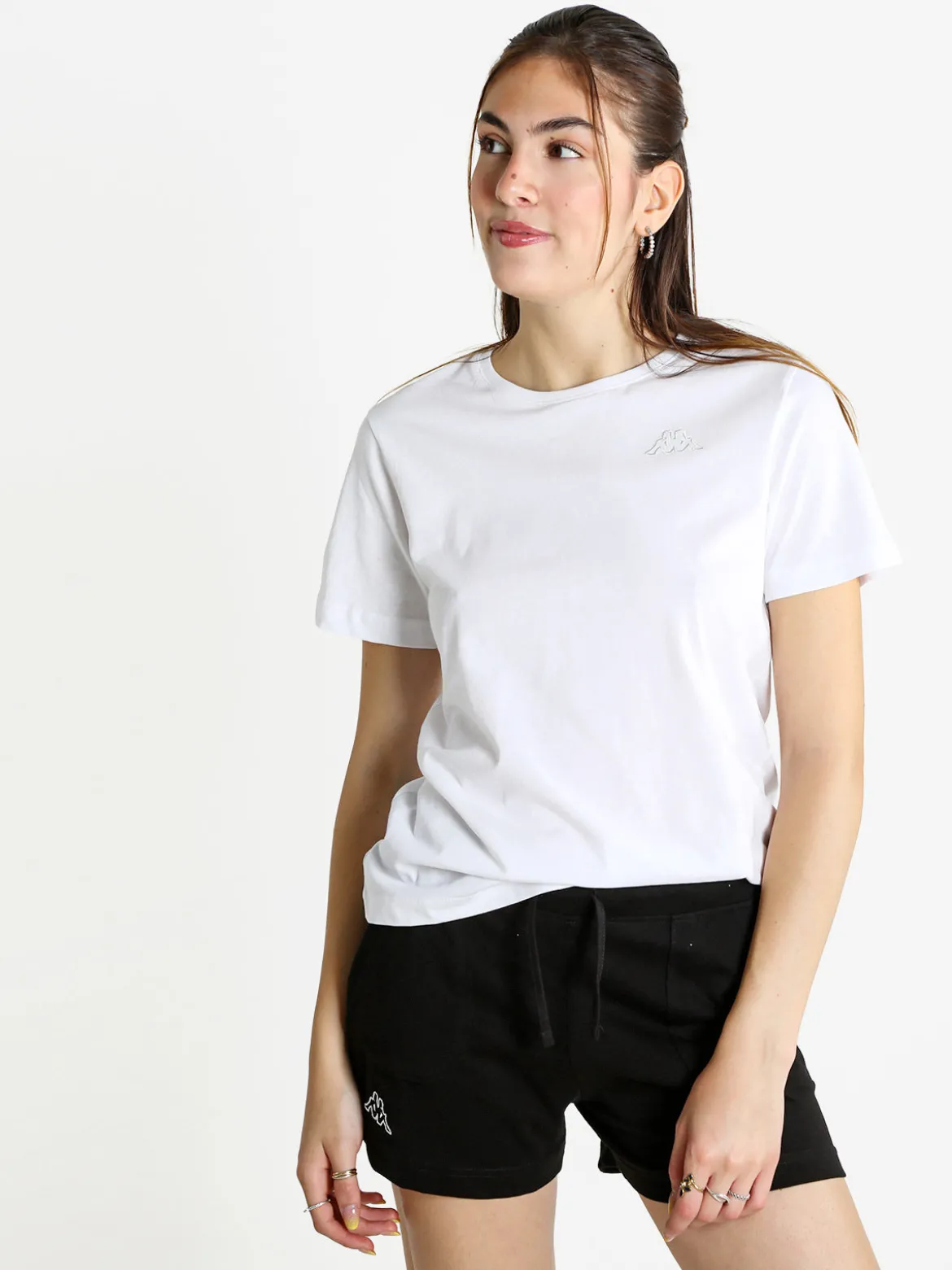Kappa T-shirt donna in cotone con logo