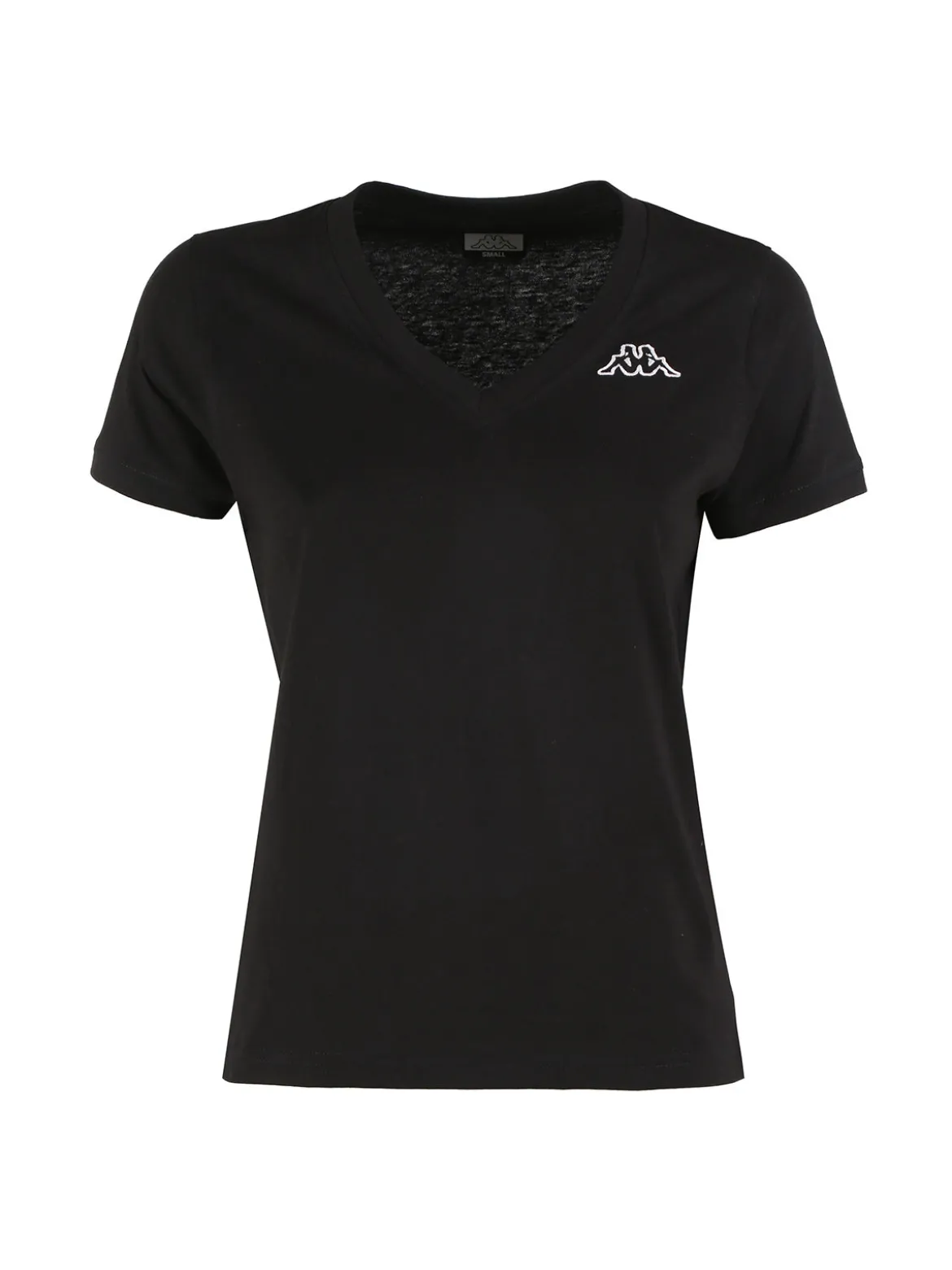 Kappa T-shirt donna in cotone con scollo a V