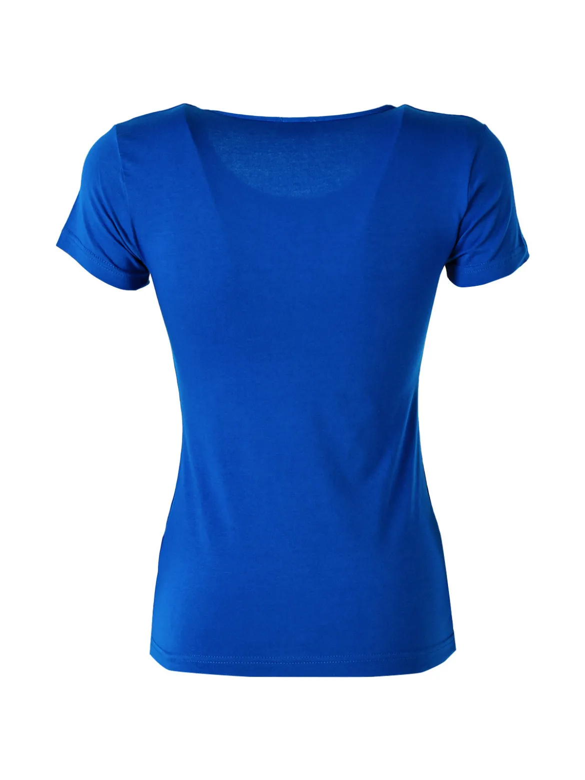 Kappa T-shirt girocollo da donna in cotone bielastico - blu