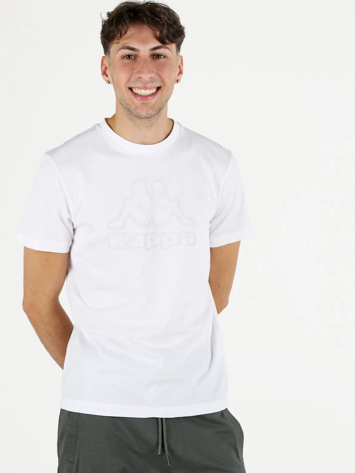Kappa T-shirt uomo in cotone con logo
