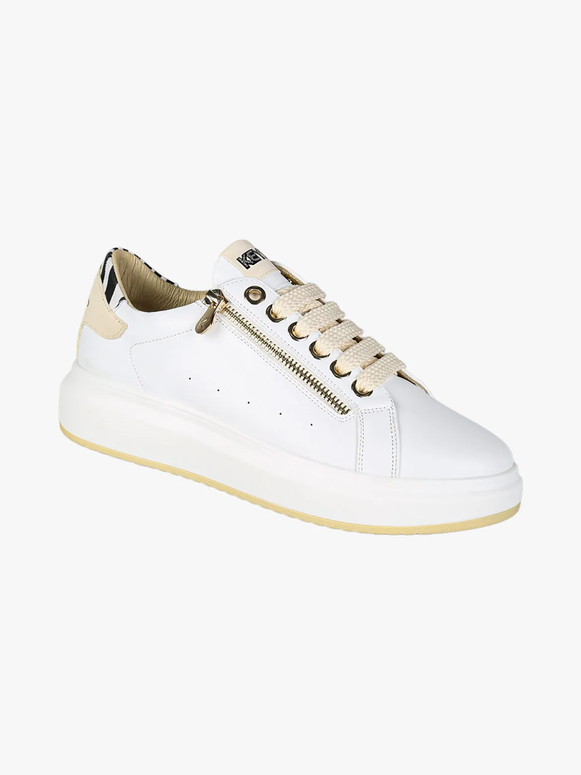 Keys Sneakers donna con platform - beige