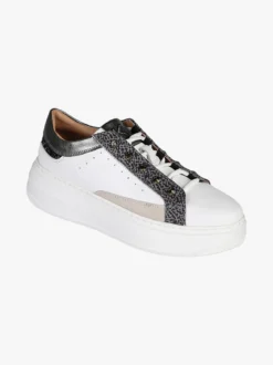 Keys Sneakers donna in pelle con borchie e platform