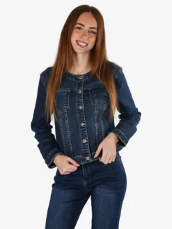 Kiss Pink Giacca donna in jeans