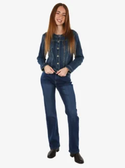 Kiss Pink Giacca donna in jeans