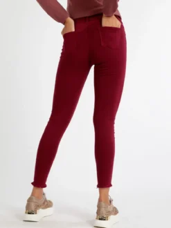 Kiss Pink Pantaloni donna skinny con strappi