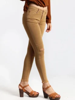 Kiss Pink Pantaloni skinny a sigaretta con strappi