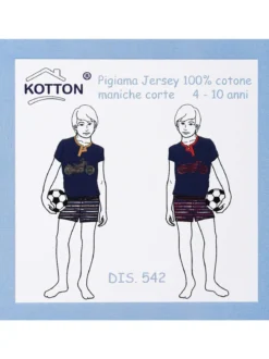 Kotton Pigiama corto bambino in cotone