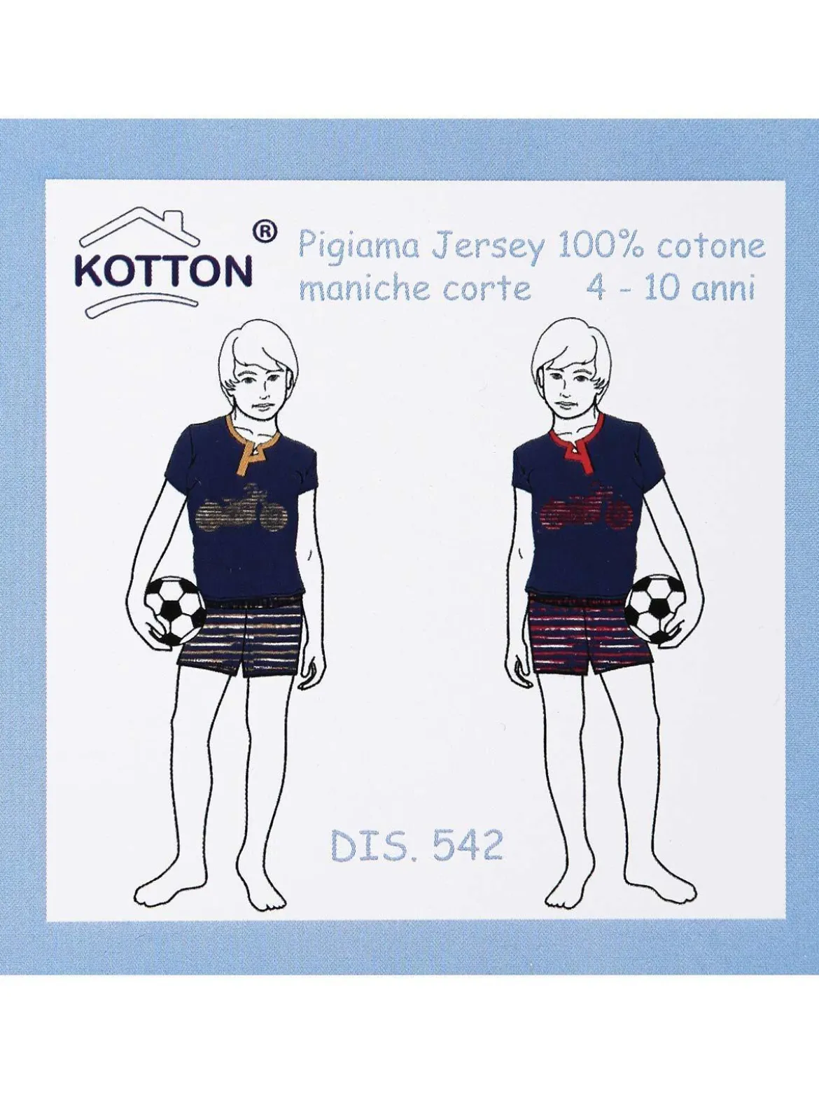 Kotton Pigiama corto bambino in cotone