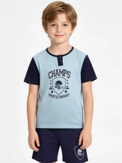 Kotton Pigiama corto da bambino in cotone