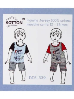 Kotton Pigiama corto neonato in cotone