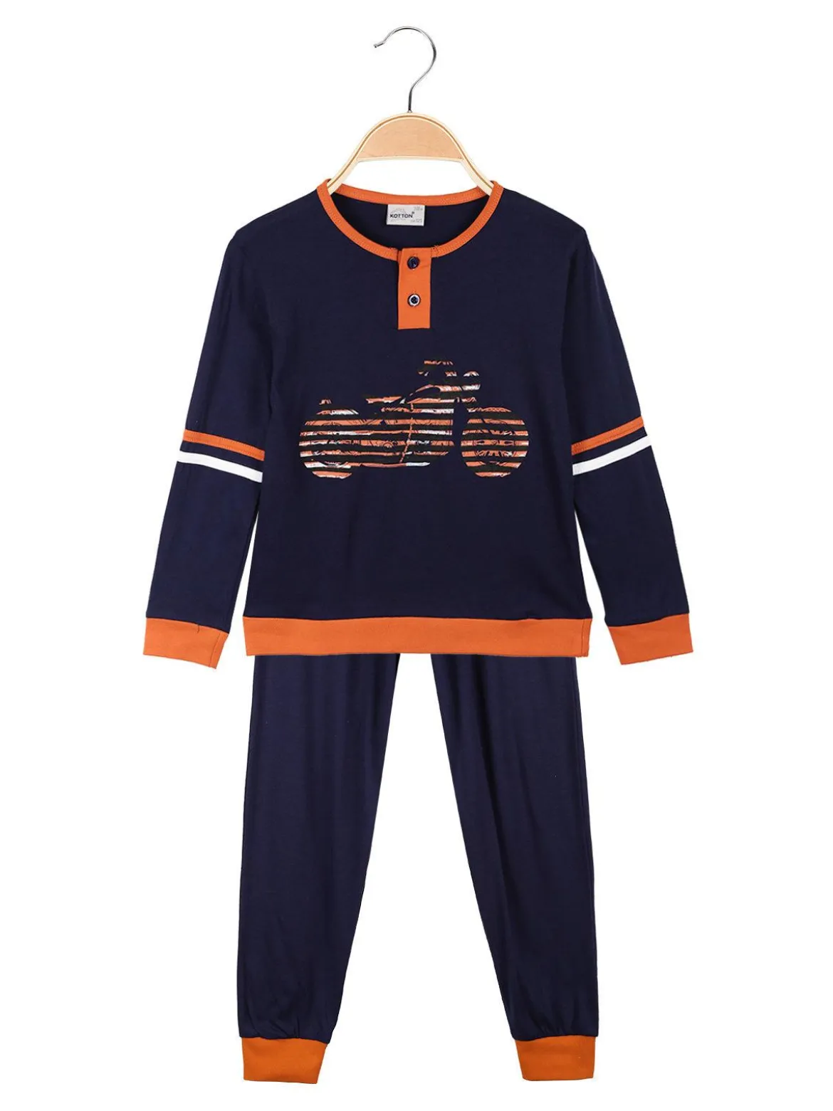 Kotton Pigiama lungo bambino in cotone