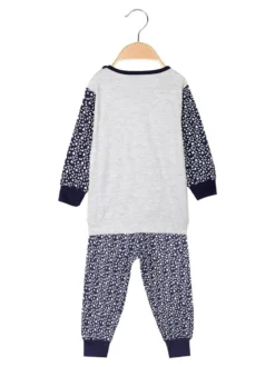 Kotton Pigiama lungo da neonata 2 pezzi in cotone