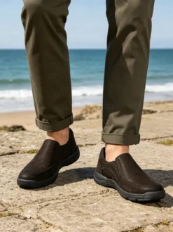 La Cuoieria Mocassini uomo in pelle - nero
