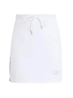 Ladp Gonna in cotone con bottoni laterali