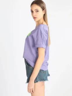 Ladp T-shirt donna manica corta con scritta
