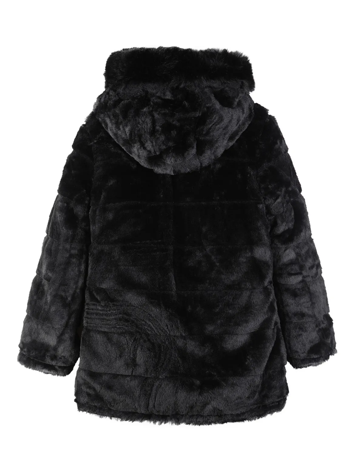 Lady Moda Parka imbottito double face da bambina con cappuccio