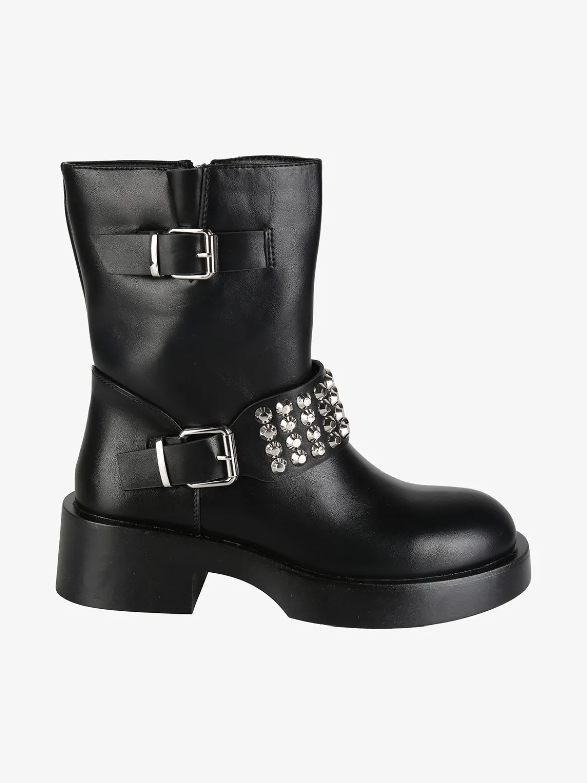 La Flor Stivaletti biker da donna con borchie