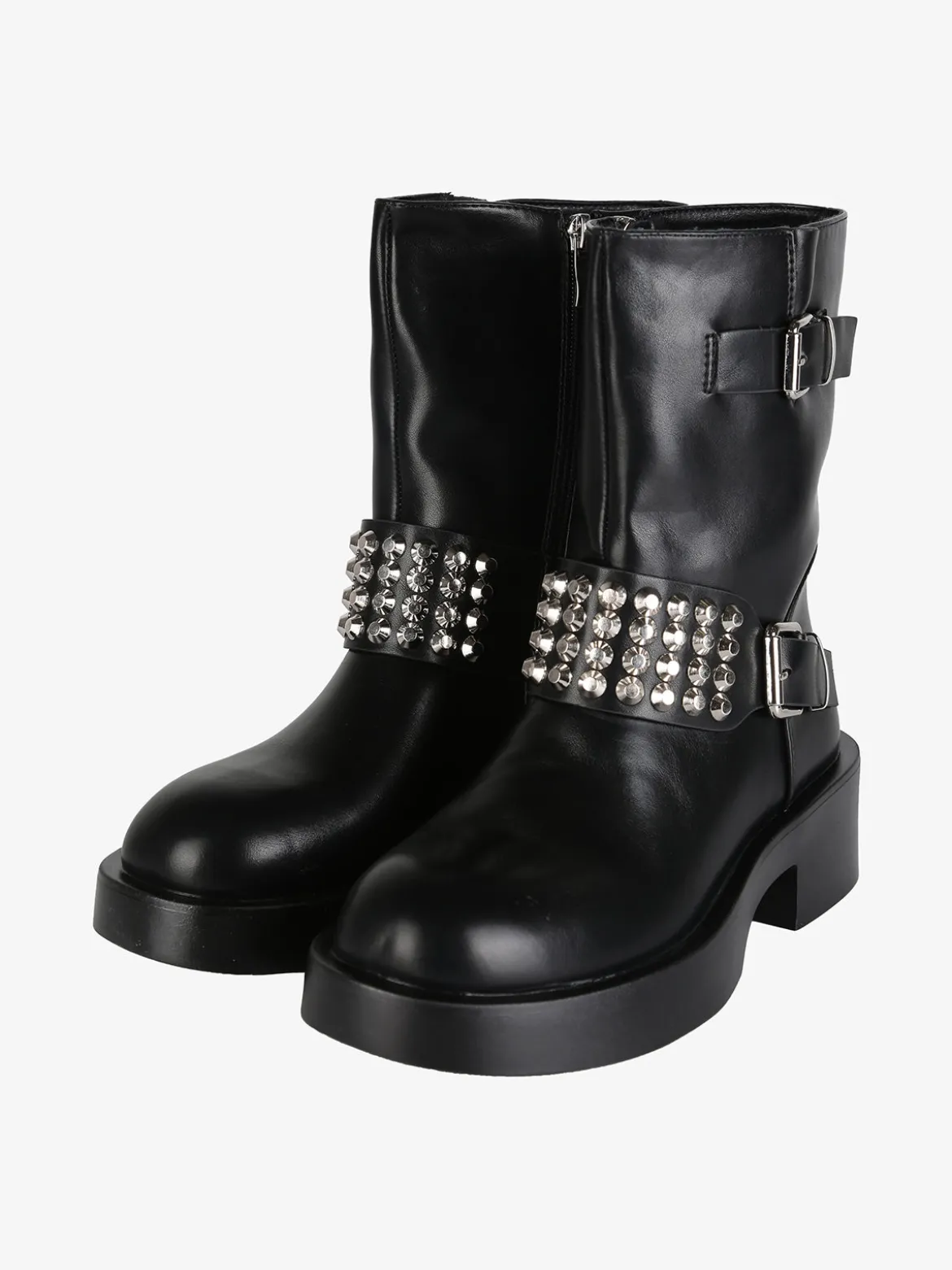 La Flor Stivaletti biker da donna con borchie