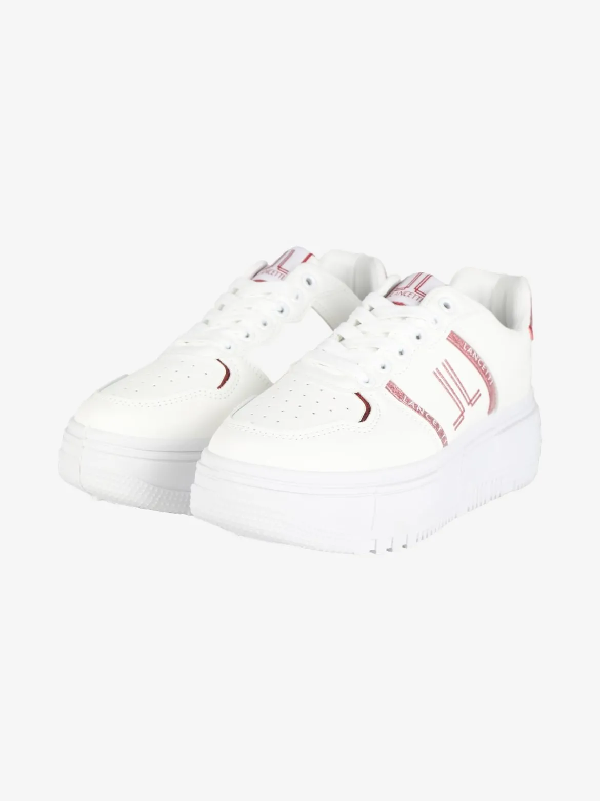Lancetti Sneakers da donna stringata con zeppa