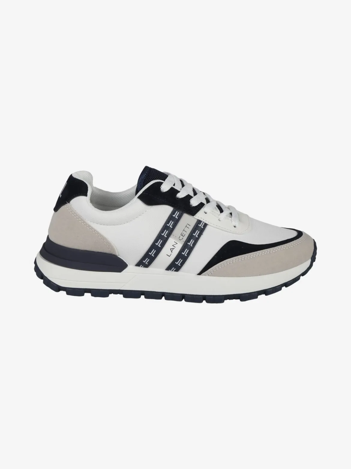 Lancetti Sneakers stringate da uomo bicolore