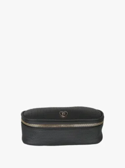 Laura Biagiotti Beauty case da donna in ecopelle con zip - nero