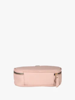 Laura Biagiotti Beauty case da donna in ecopelle con zip - rosa