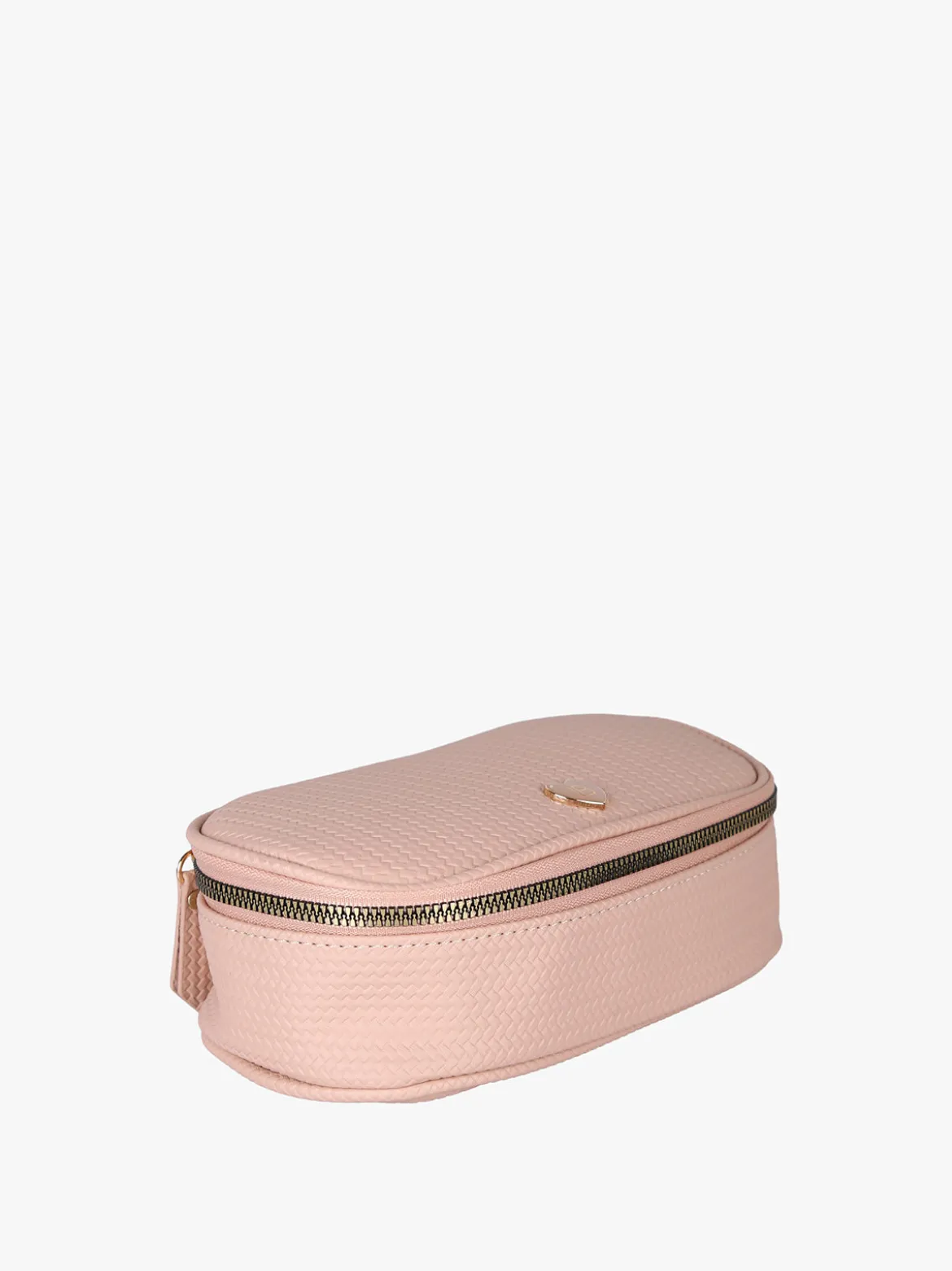 Laura Biagiotti Beauty case da donna in ecopelle con zip - rosa