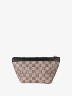 Laura Biagiotti Beauty case donna mini in ecopelle con logo - nero