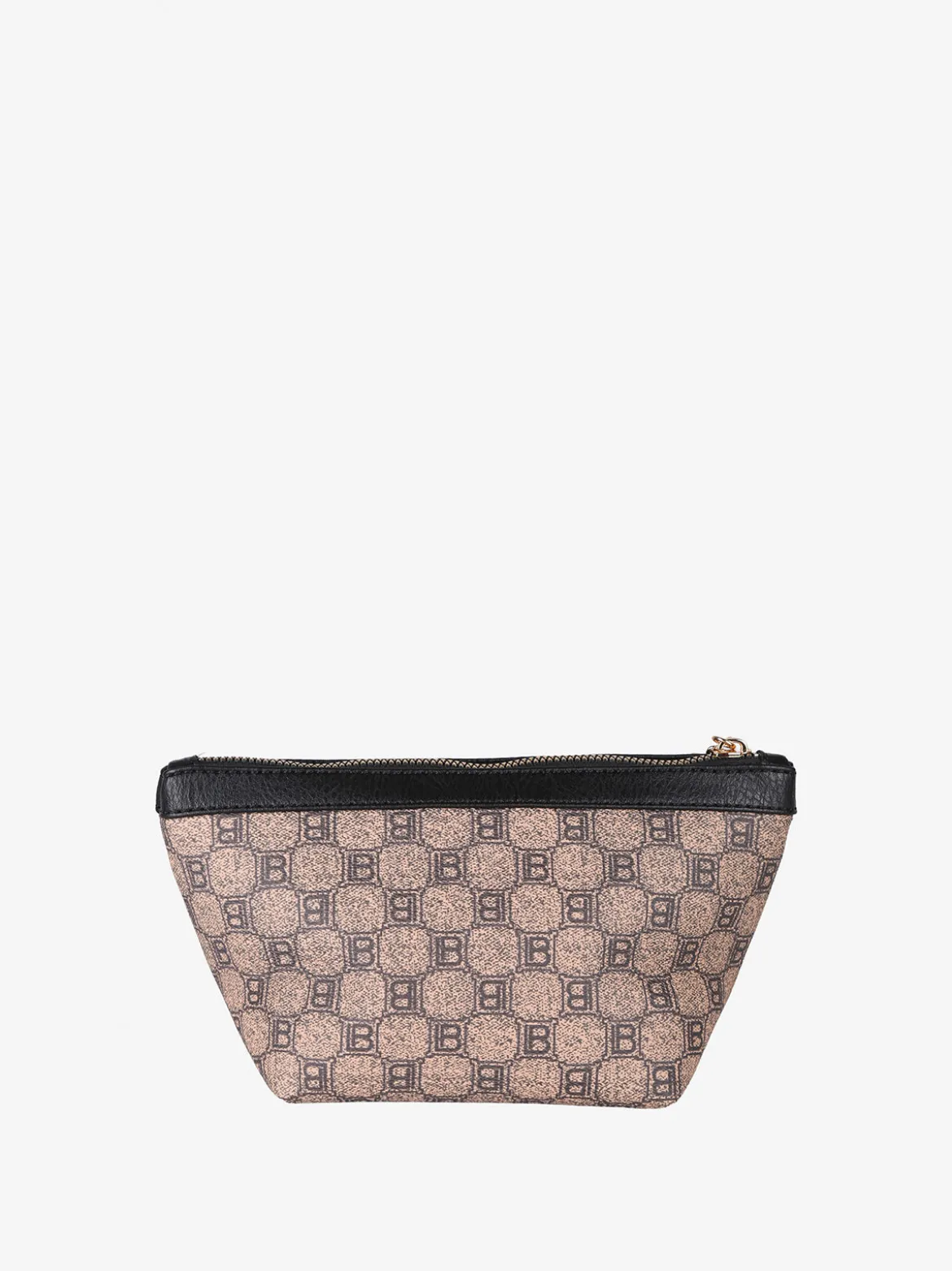 Laura Biagiotti Beauty case donna mini in ecopelle con logo - nero