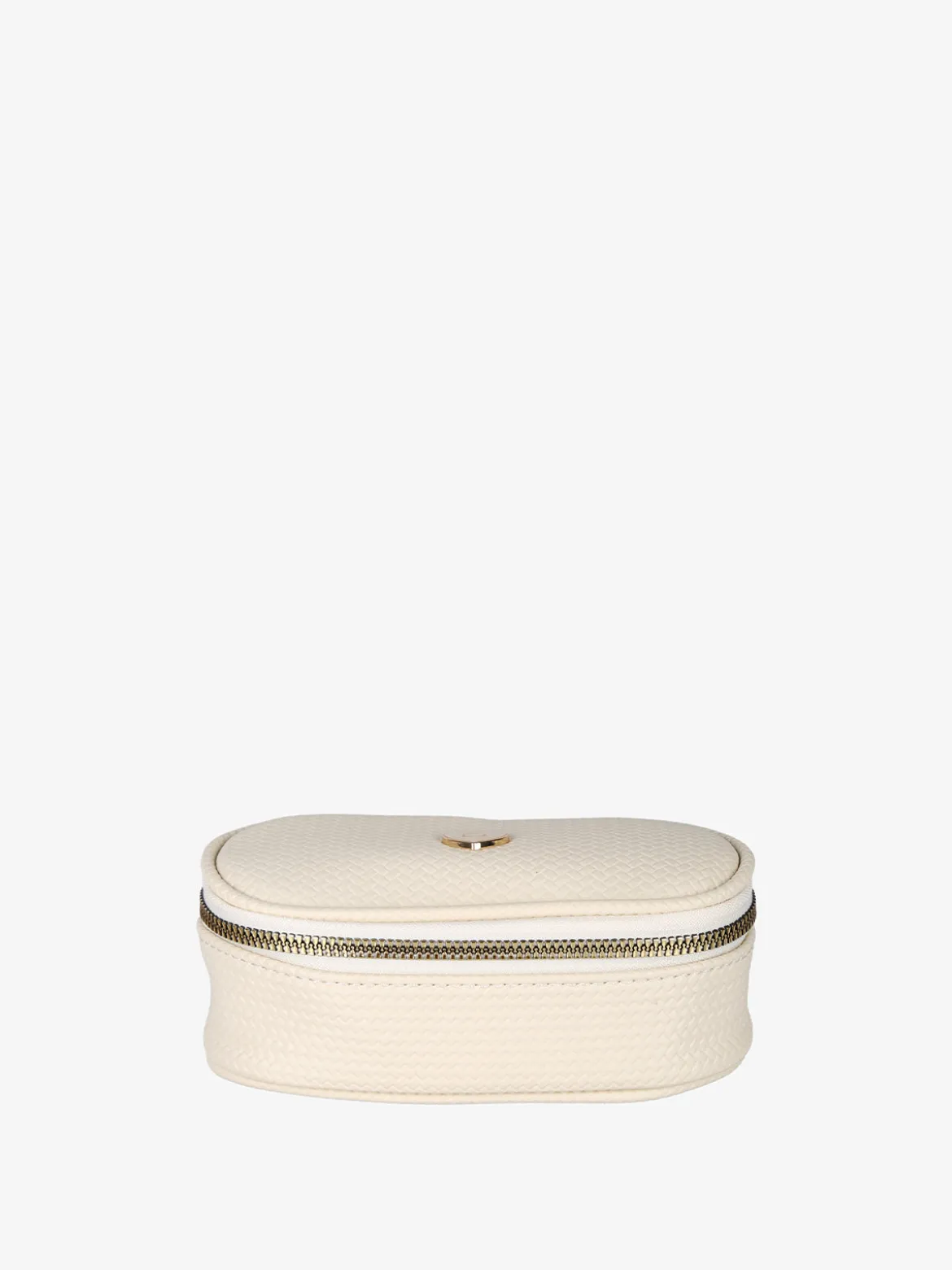 Laura Biagiotti Beauty case mini da donna con zip - panna