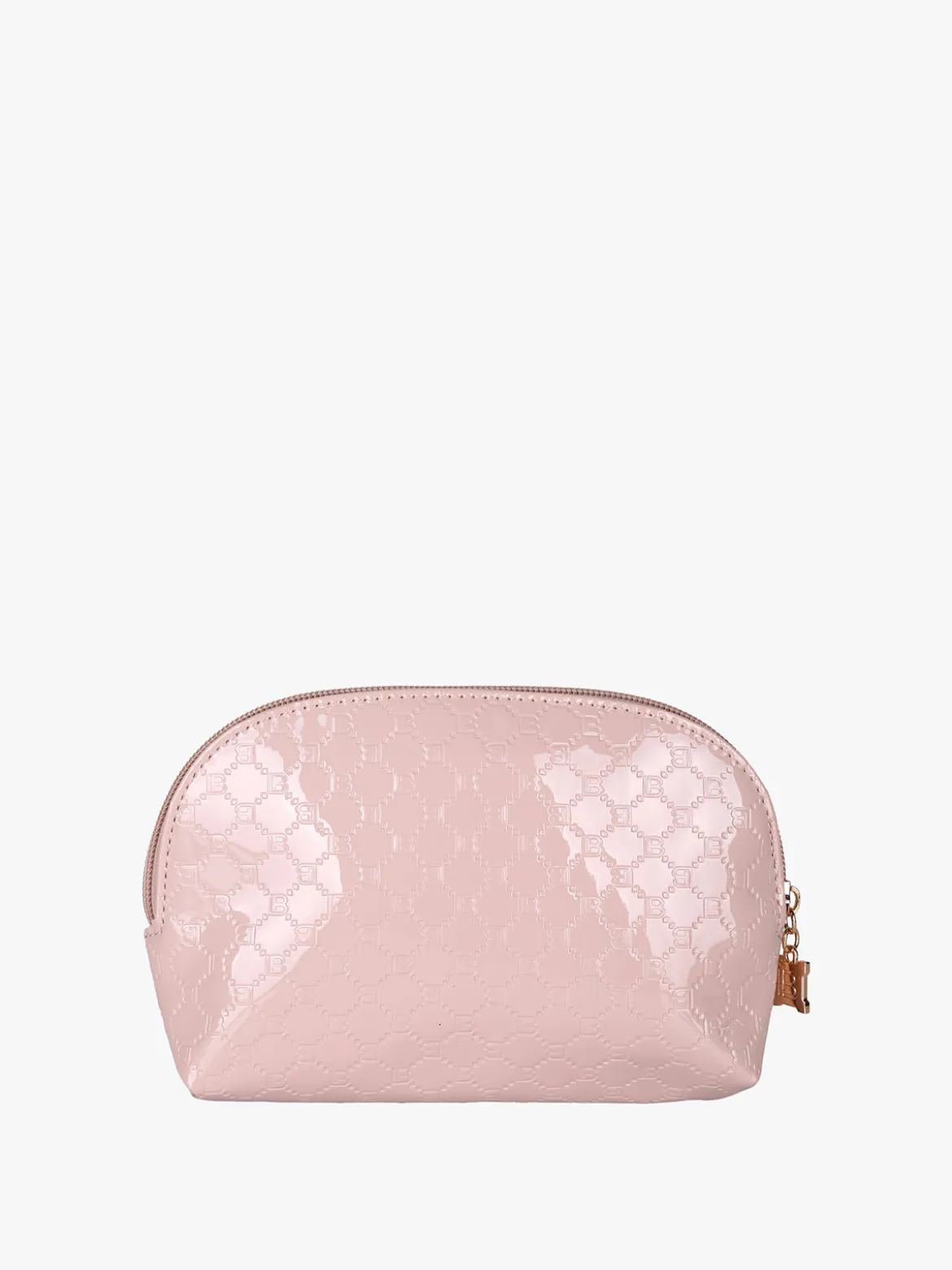 Laura Biagiotti Beauty case mini da donna in vernice con logo - rosa