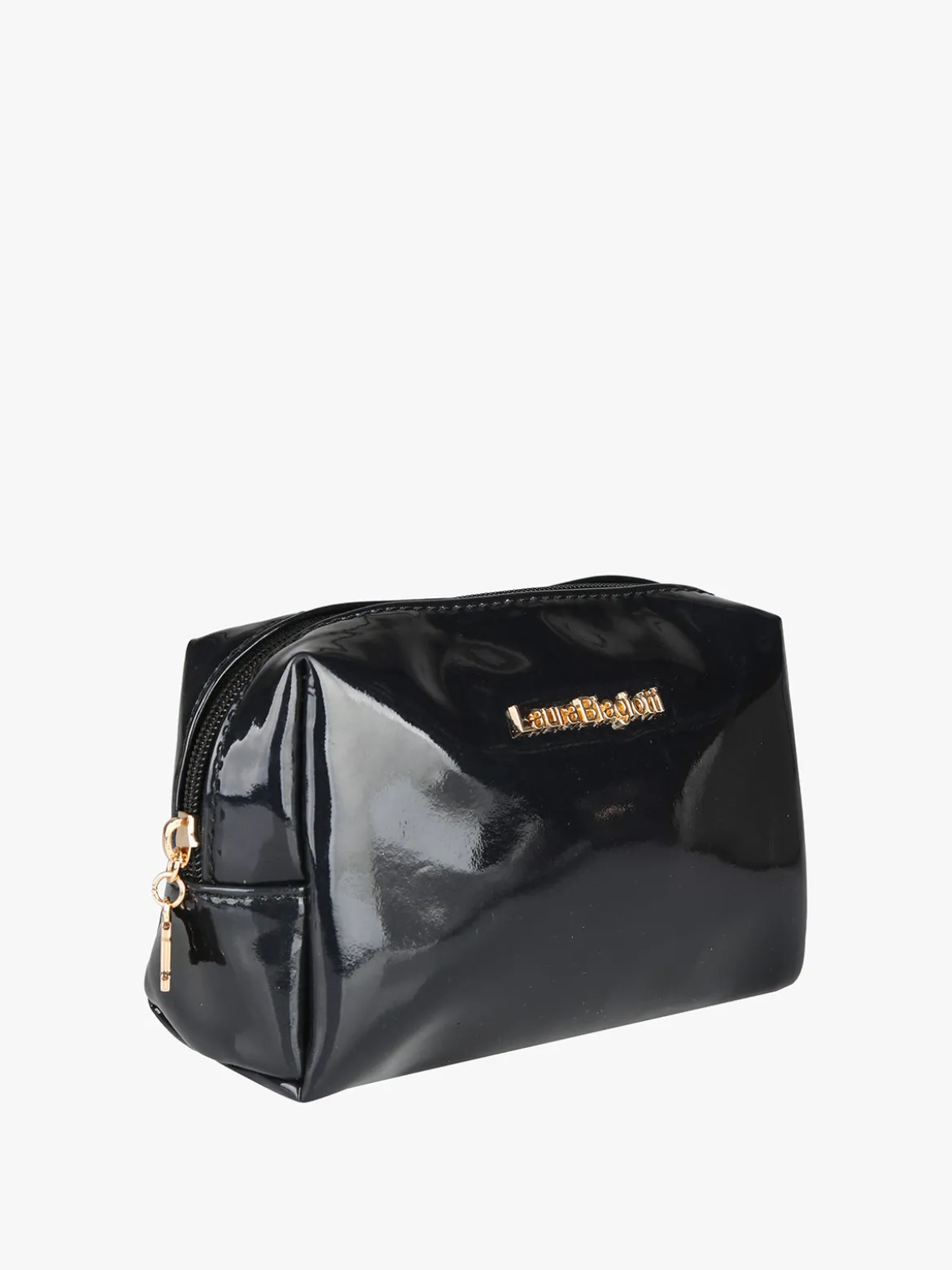 Laura Biagiotti Beauty case piccolo glitterato - nero