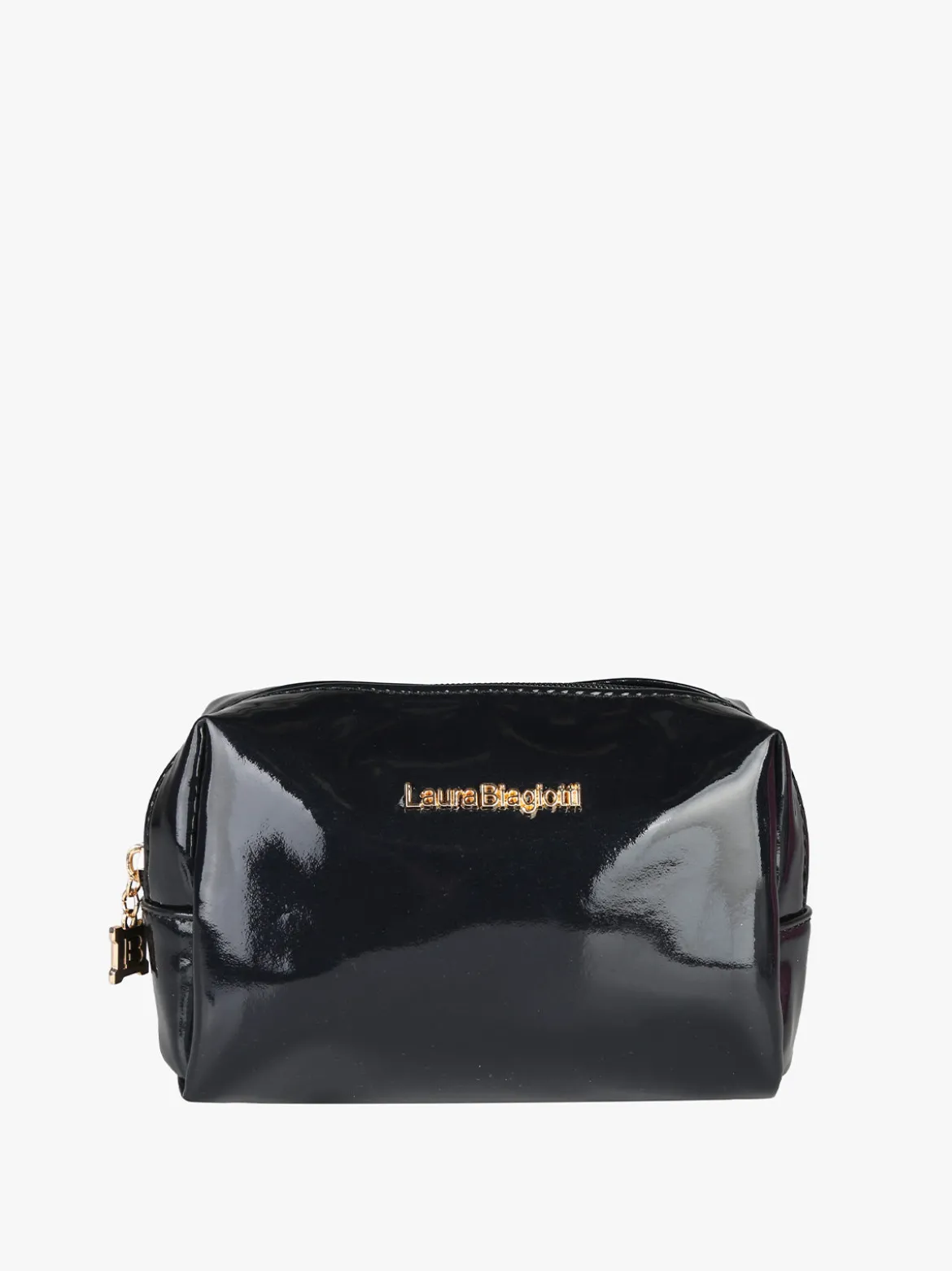 Laura Biagiotti Beauty case piccolo glitterato - nero