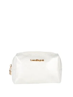 Laura Biagiotti Beauty case piccolo glitterato - perla