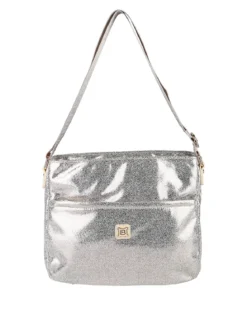 Laura Biagiotti Borsa donna a tracolla effetto laminato