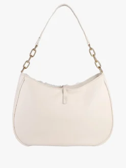 Laura Biagiotti Borsa donna hobo con ecopelo - panna