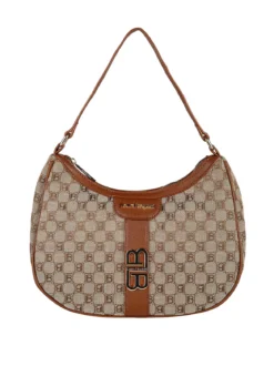 Laura Biagiotti Borsa donna in tessuto a mezza luna
