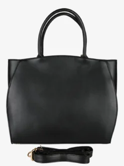 Laura Biagiotti Borsa donna tote in ecopelle con portamonete a fiore - nero
