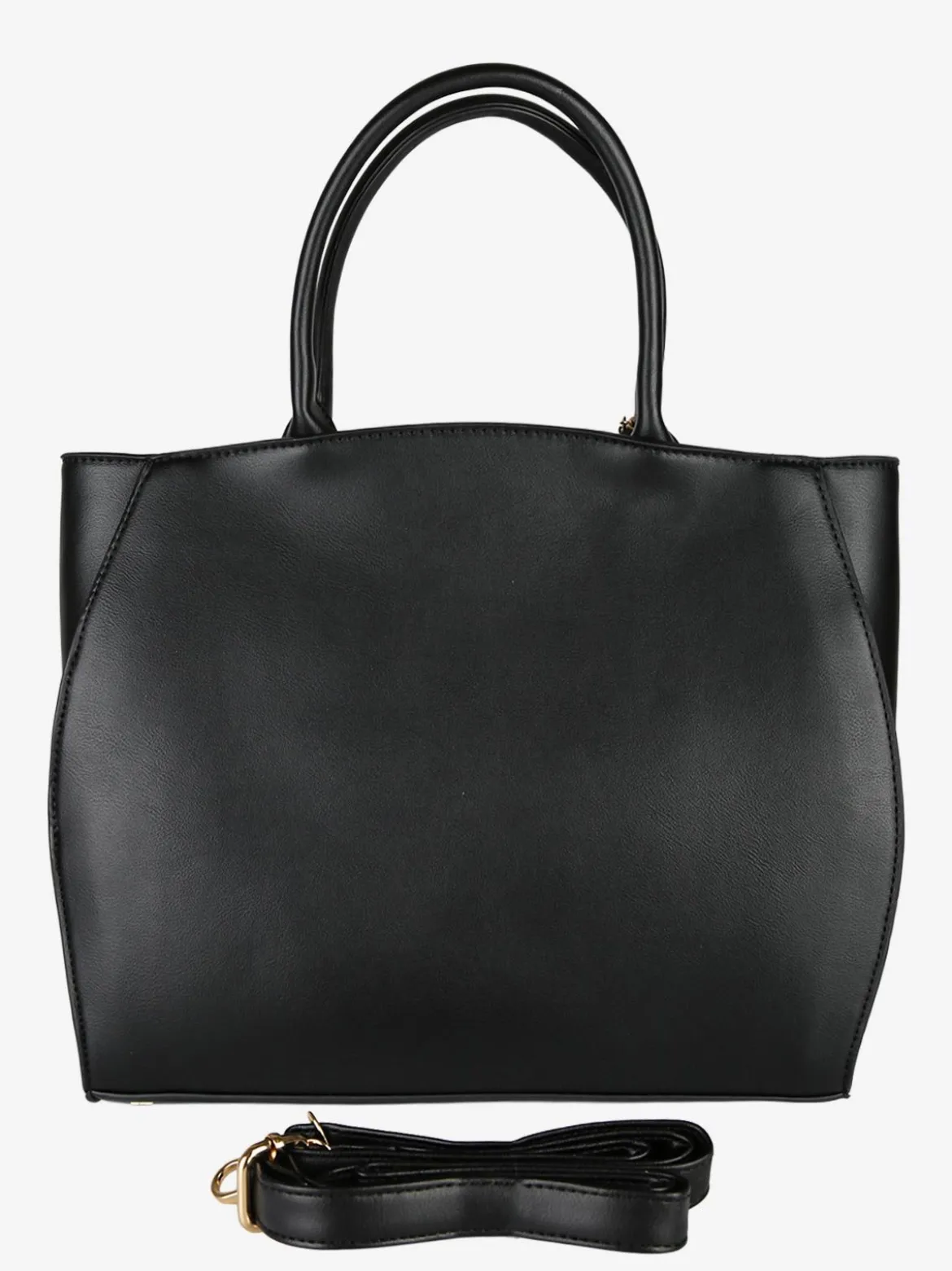 Laura Biagiotti Borsa donna tote in ecopelle con portamonete a fiore - nero