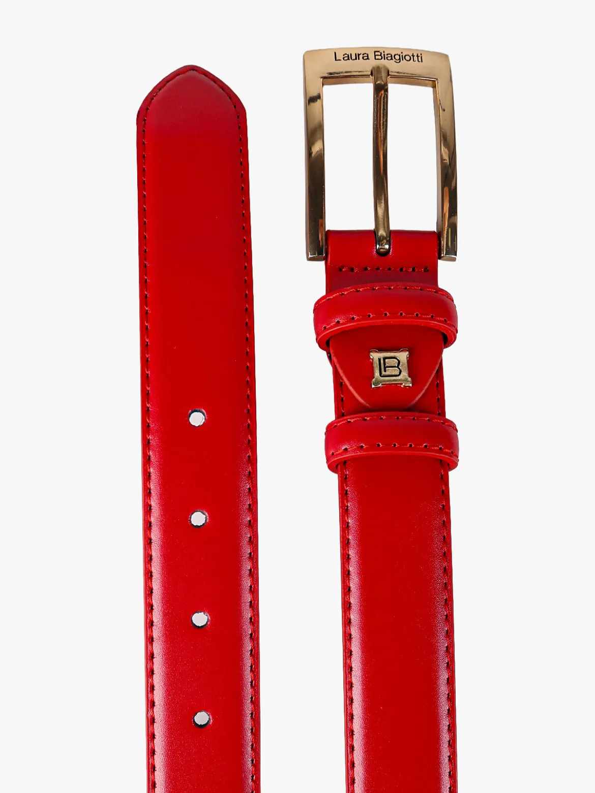 Laura Biagiotti Cintura da donna in pelle rivestita - rosso