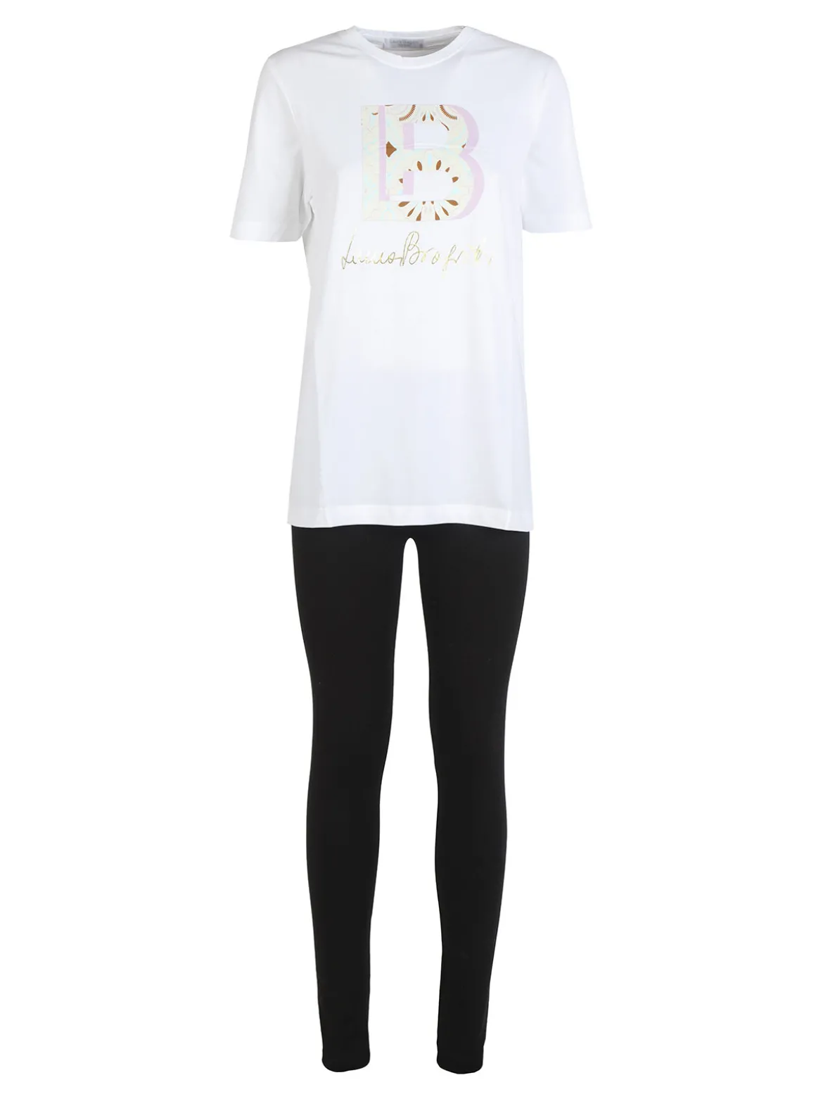 Laura Biagiotti Coordinato donna in cotone con t-shirt e leggings