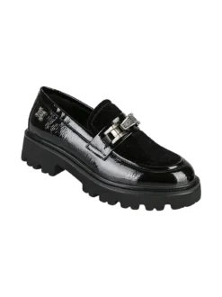 Laura Biagiotti Mocassini donna con suola alta - nero