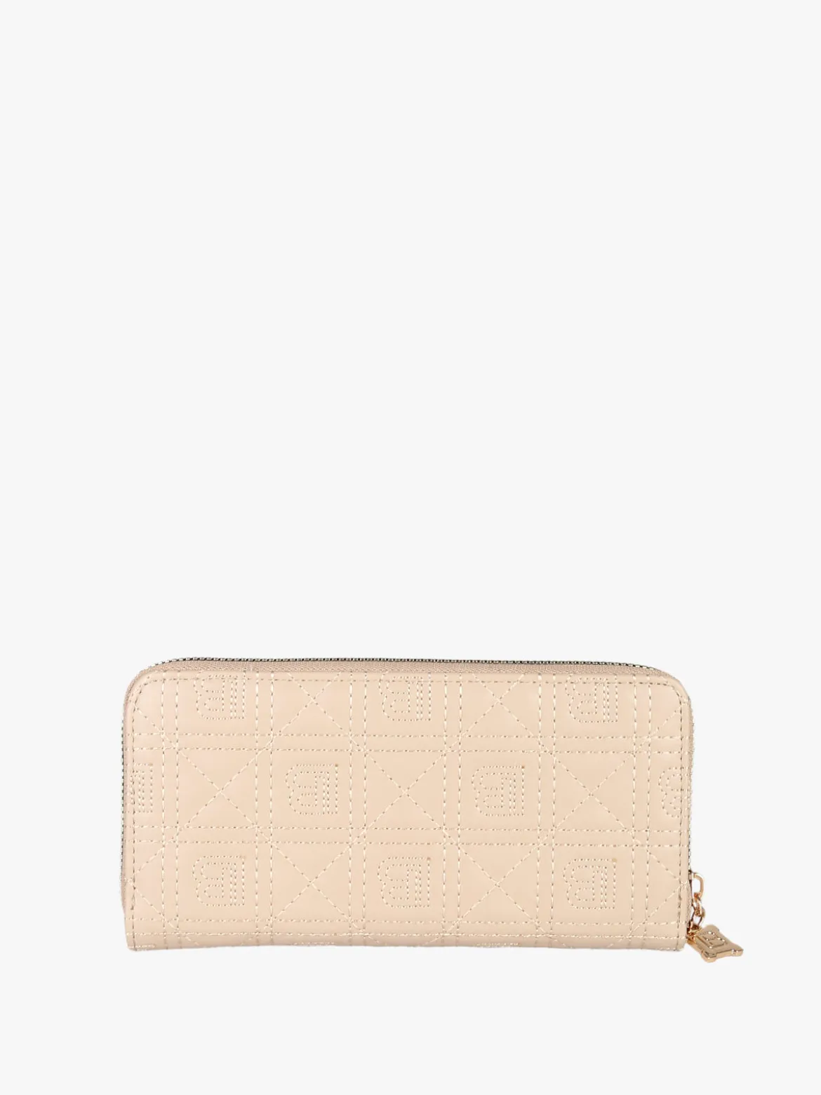 Laura Biagiotti Portafoglio donna in ecopelle con zip - naturale