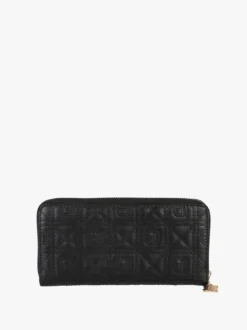 Laura Biagiotti Portafoglio donna in ecopelle con zip - nero