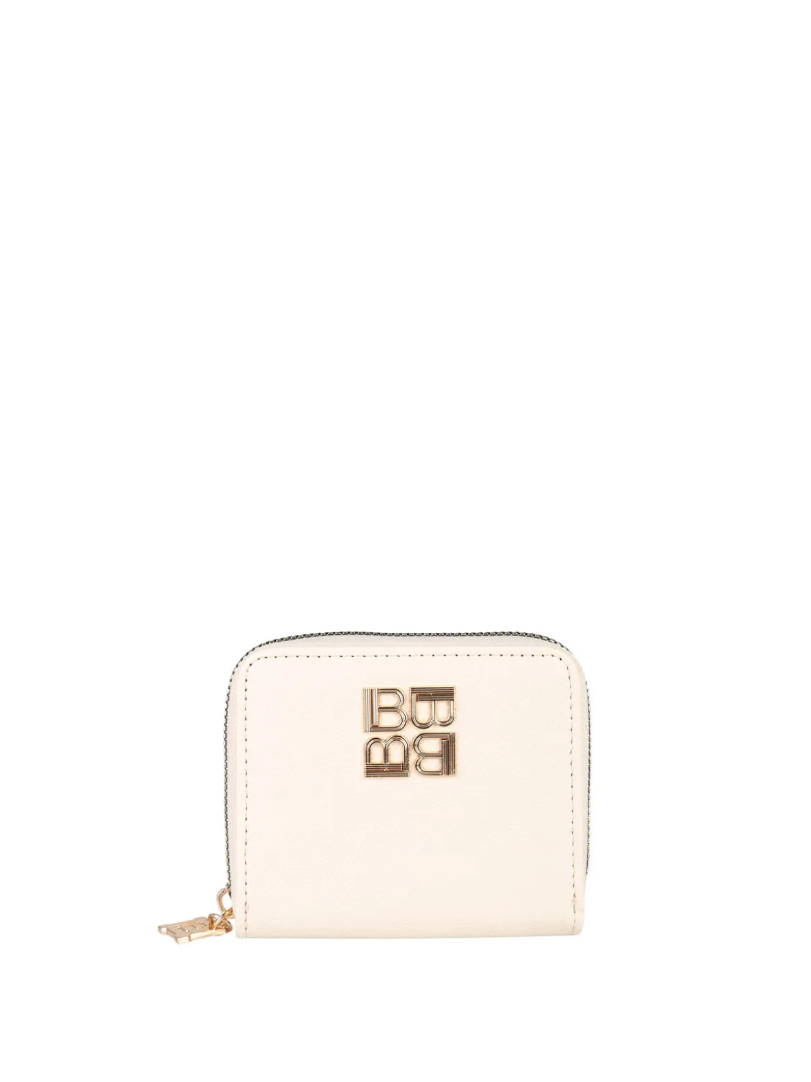 Laura Biagiotti Portafoglio mini da donna zip e logo - naturale