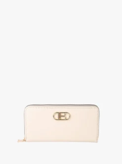 Laura Biagiotti Set regalo donna con portafoglio e ombrello da borsa - beige