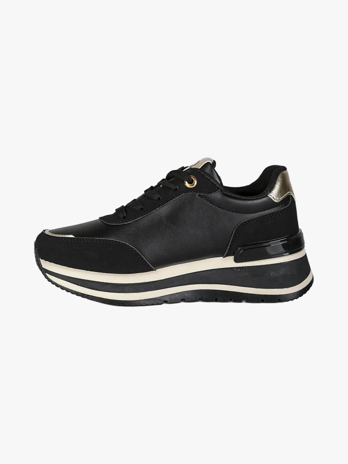 Laura Biagiotti Sneakers donna con dettaglio gioiello e platform - nero