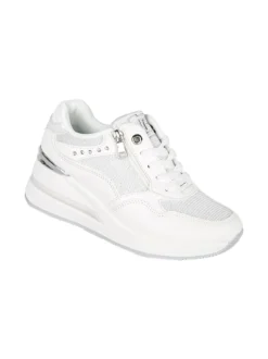 Laura Biagiotti Sneakers donna con zeppa e zip - bianco